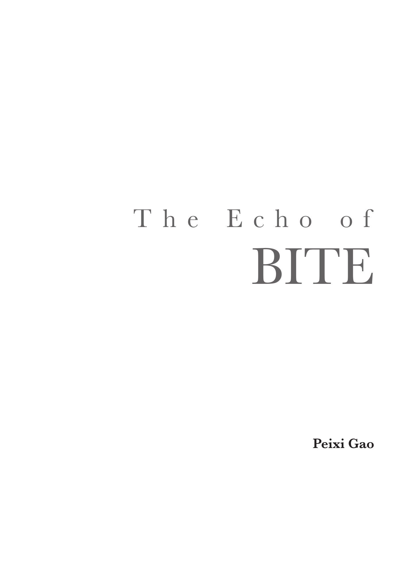 Echo of BITE Book
